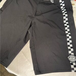 Vans Black Athletic Checkered Shorts